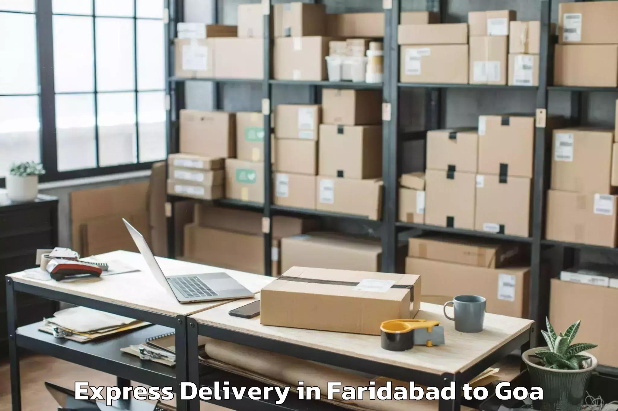 Hassle-Free Faridabad to Mapusa Express Delivery